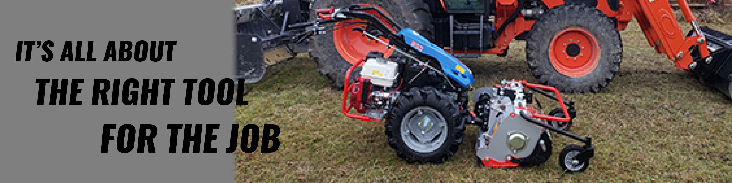 Walk-behind tractor vs. compact tractor